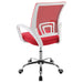 Felton Upholstered Adjustable Home Office Desk Chair Red - Walo Furniture