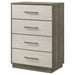 Fenwick 4 - drawer Chest of Drawers Grey Oak - Walo Furniture