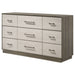 Fenwick 9 - drawer Dresser Grey Oak - Walo Furniture