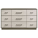 Fenwick 9 - drawer Dresser Grey Oak - Walo Furniture