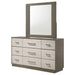 Fenwick 9 - drawer Dresser with Mirror Grey Oak - Walo Furniture