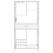 Figueroa 5 - shelf LED Wine Storage Bar Cabinet White High Gloss - Walo Furniture