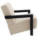 Fitzroy Boucle Upholstered Accent Arm Chair Latte - Walo Furniture