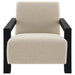 Fitzroy Boucle Upholstered Accent Arm Chair Latte - Walo Furniture