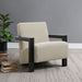 Fitzroy Boucle Upholstered Accent Arm Chair Latte - Walo Furniture