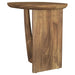 Fletcher Oval Solid Mango Wood Accent Side Table Brown - Walo Furniture