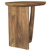 Fletcher Oval Solid Mango Wood Accent Side Table Brown - Walo Furniture