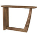 Fletcher Oval Solid Mango Wood Entryway Console Table Brown - Walo Furniture