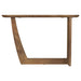 Fletcher Oval Solid Mango Wood Entryway Console Table Brown - Walo Furniture