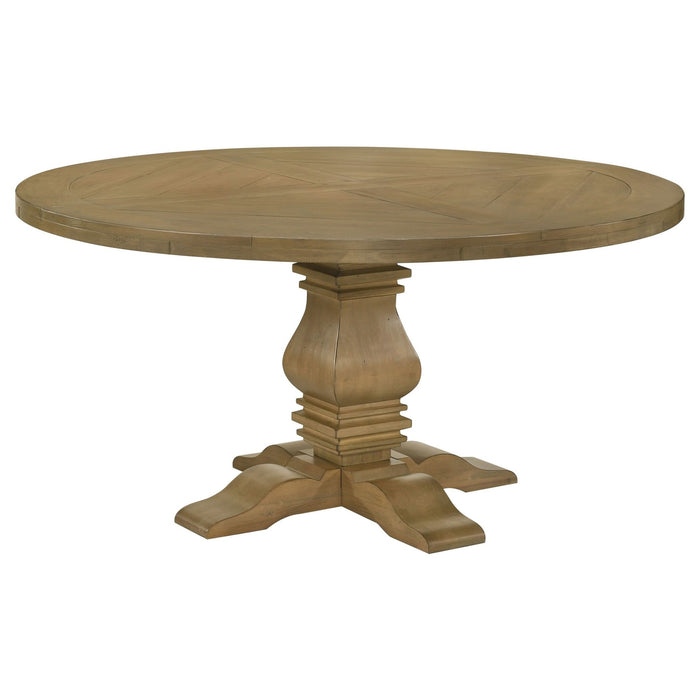 Florence 5 - piece Round Dining Table Set Rustic Honey - Walo Furniture