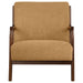 Foster Upholstered Wood Frame Accent Chair Honey - Walo Furniture