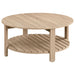 Fowler 1 - shelf Round Engineered Wood Coffee Table Natural - Walo Furniture