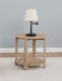 Fowler 1 - shelf Round Engineered Wood Side End Table Natural - Walo Furniture