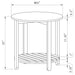 Fowler 1 - shelf Round Engineered Wood Side End Table Natural - Walo Furniture