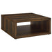 Frisco Square Engineered Wood Coffee Table Dark Pine - Walo Furniture