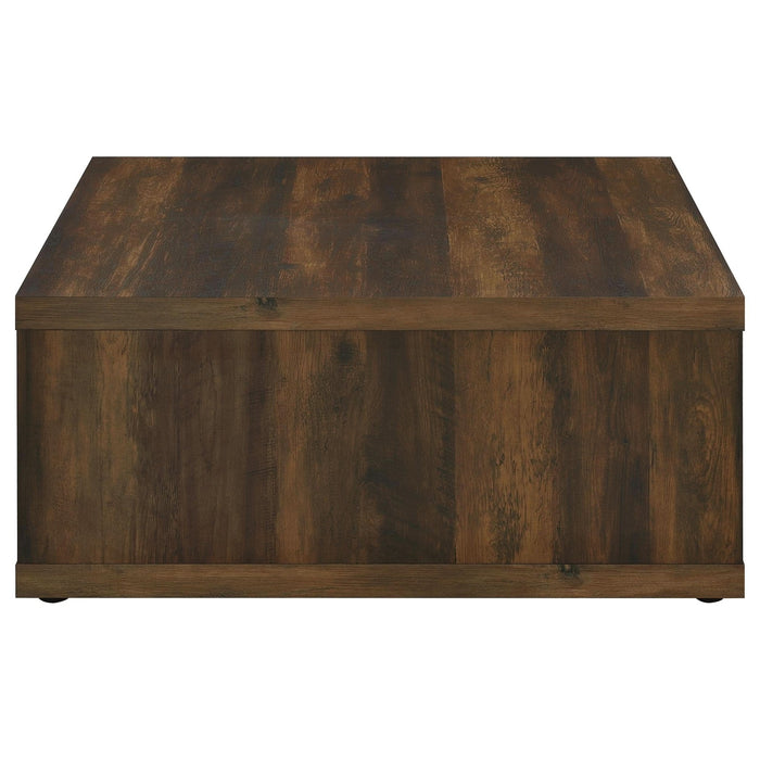 Frisco Square Engineered Wood Coffee Table Dark Pine - Walo Furniture