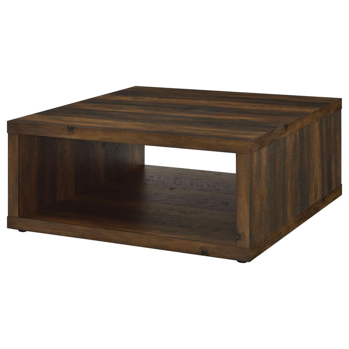 Frisco Square Engineered Wood Coffee Table Dark Pine - Walo Furniture