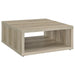 Frisco Square Engineered Wood Coffee Table Distressed Pine - Walo Furniture