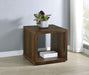 Frisco Square Engineered Wood Side End Table Dark Pine - Walo Furniture