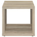 Frisco Square Engineered Wood Side End Table Distressed Pine - Walo Furniture