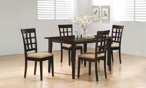 Gabriel 5 - piece Rectangular 59 - inch Dining Set Cappuccino - Walo Furniture