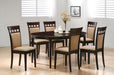 Gabriel Oval 60 - inch Extension Leaf Dining Table Cappuccino - Walo Furniture