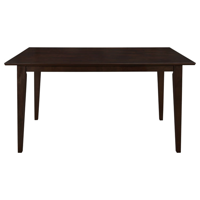 Gabriel Rectangular 59 - inch Wood Dining Table Cappuccino - Walo Furniture