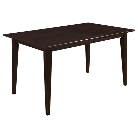 Gabriel Rectangular 59 - inch Wood Dining Table Cappuccino - Walo Furniture