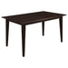 Gabriel Rectangular 59 - inch Wood Dining Table Cappuccino - Walo Furniture