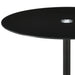 Ganso Round Metal Coffee Table With Tempered Glass Top Black - Walo Furniture