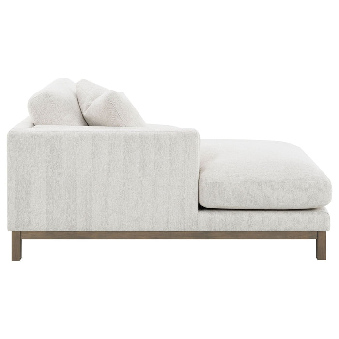 Geneva Boucle Upholstered Sectional Chaise Sofa Sand - Walo Furniture