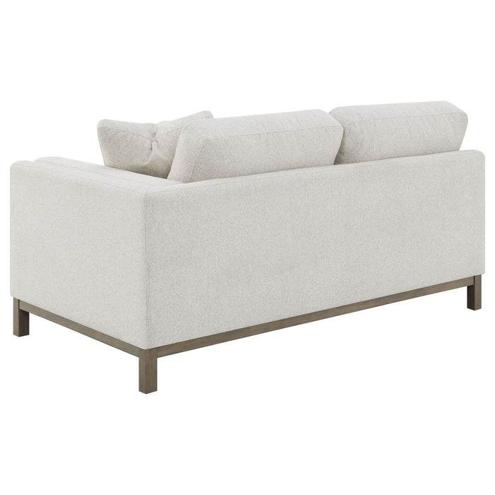 Geneva Boucle Upholstered Sectional Chaise Sofa Sand - Walo Furniture