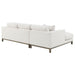 Geneva Boucle Upholstered Sectional Chaise Sofa Sand - Walo Furniture