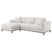 Geneva Boucle Upholstered Sectional Chaise Sofa Sand - Walo Furniture