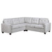 Georgina 3 - piece Upholstered Sectional Sofa Steel Beige - Walo Furniture