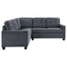 Georgina 3 - piece Upholstered Sectional Sofa Steel Grey - Walo Furniture