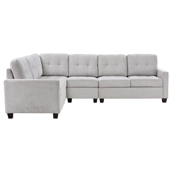 Georgina 4 - piece Upholstered Modular Sectional Sofa Beige - Walo Furniture