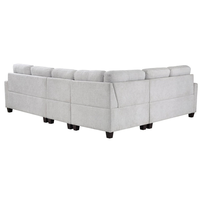 Georgina 4 - piece Upholstered Modular Sectional Sofa Beige - Walo Furniture