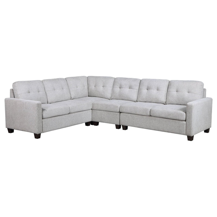 Georgina 4 - piece Upholstered Modular Sectional Sofa Beige - Walo Furniture