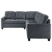 Georgina 4 - piece Upholstered Modular Sectional Steel Grey - Walo Furniture