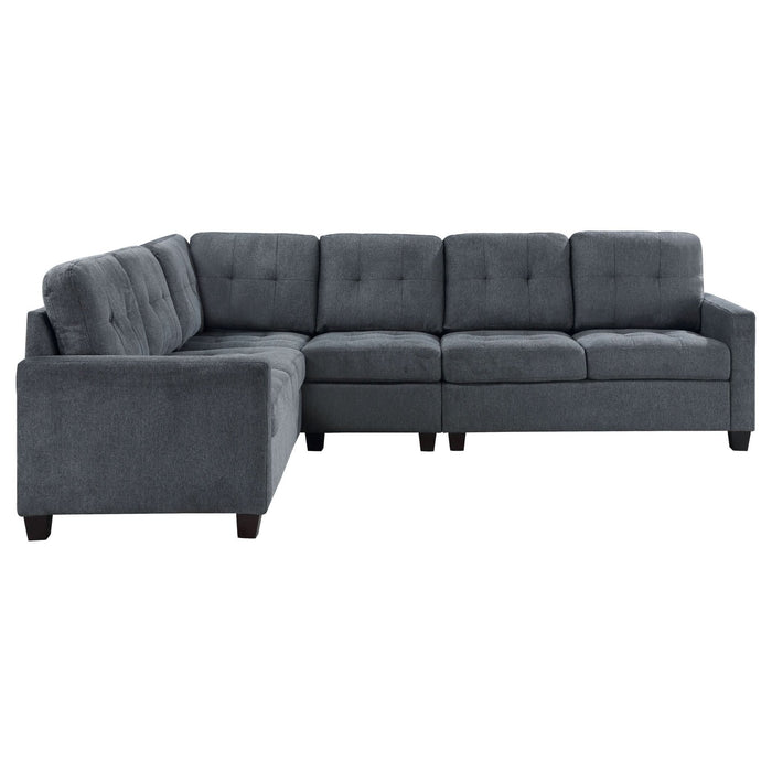 Georgina 4 - piece Upholstered Modular Sectional Steel Grey - Walo Furniture