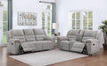 Gilson 2 - piece Chenille Upholstered Reclining Sofa Set Grey - Walo Furniture