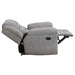 Gilson Chenille Upholstered Glider Recliner Chair Grey - Walo Furniture