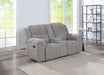 Gilson Chenille Upholstered Reclining Loveseat Grey - Walo Furniture