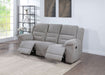 Gilson Chenille Upholstered Reclining Sofa Grey - Walo Furniture