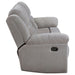 Gilson Chenille Upholstered Reclining Sofa Grey - Walo Furniture