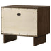 Glenwood 2 - drawer Nightstand Bedside Table Warm Brown - Walo Furniture