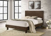 Glenwood 48 - inch Eastern King Platform Panel Bed Warm Brown - Walo Furniture