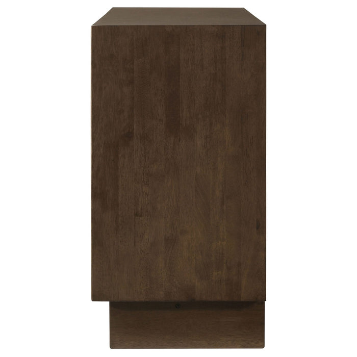 Glenwood 6 - drawer Dresser Cabinet Warm Brown - Walo Furniture