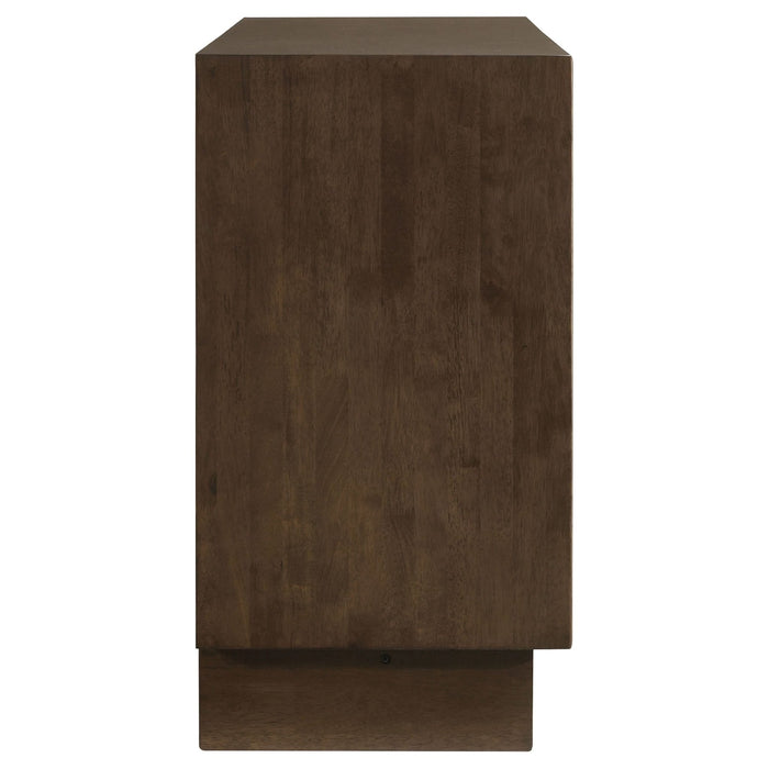 Glenwood 6 - drawer Dresser Cabinet Warm Brown - Walo Furniture